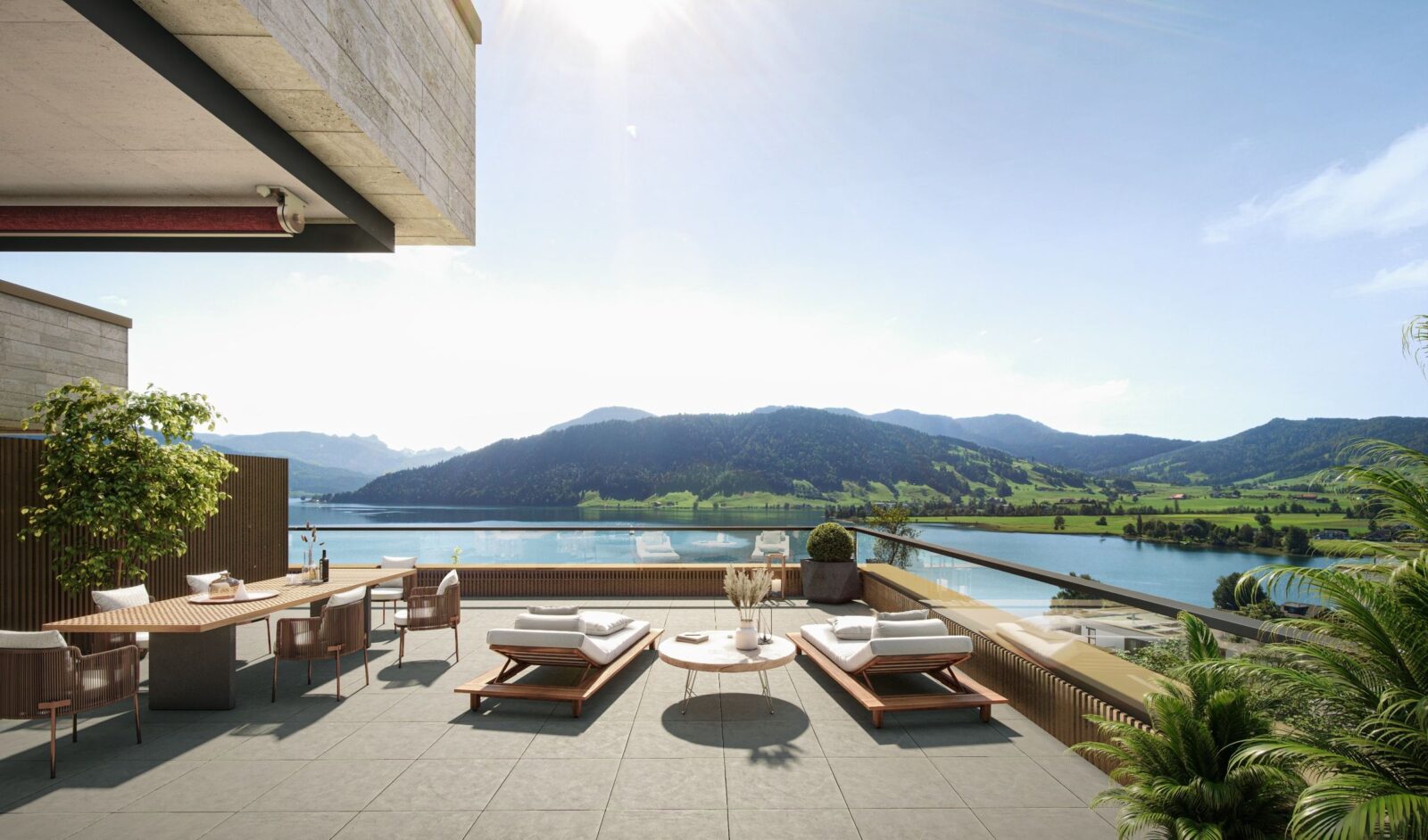 Terrasse Attika Edenblick