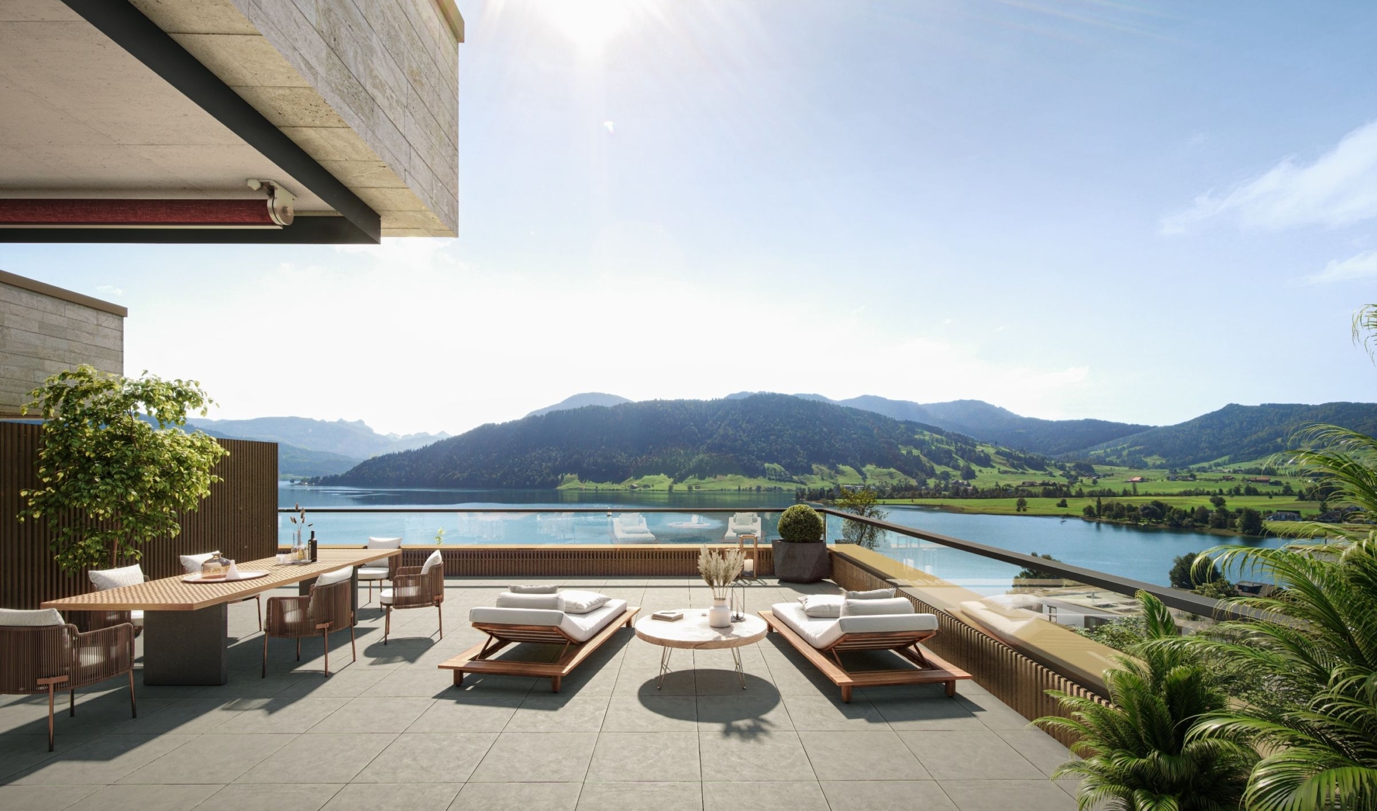 Terrasse Attika Edenblick